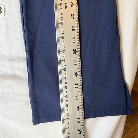 Jockey Women Scrub Pants size S Tall Full Length Straight Leg Elastic Waist Blue - Picture 3 of 11